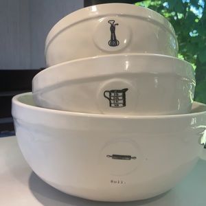 Rae Dunn Dimples nesting mixing bowls complete 3